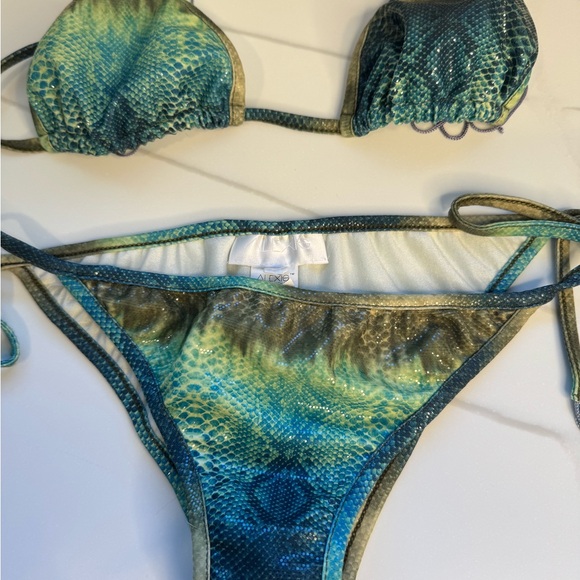 🔥 Alexis Designer Bikini – Emerald Python Print 🔥 - Picture 7 of 16